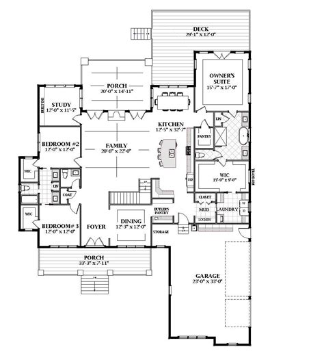 First Floor Image Of Featured House Plan Bhg 7064 Open Floor Plan