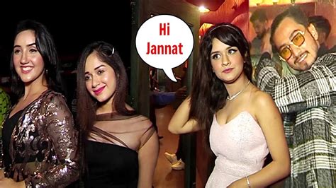 Jannat Zubair And Avneet Kaur At Faisu New Song Success Party Youtube