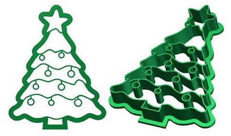 Christmas Tree Cookie Cutter 3d Model 3d Printable Cgtrader