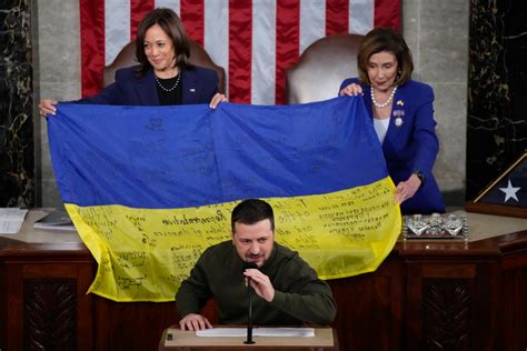 Volodymyr Zelensky Tells Us Congress Ukraine Is ‘alive And Kicking And Will Never Surrender