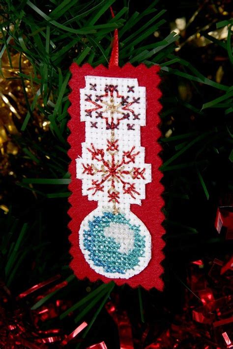 Punto De Cruz Navideño Embroidery Christmas Ornaments Embroidery