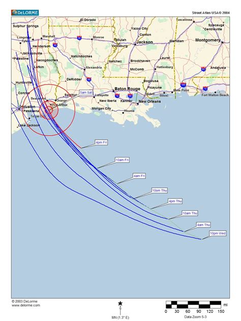 Hurricane Rita Good Maps Charts And Images Stormtrack
