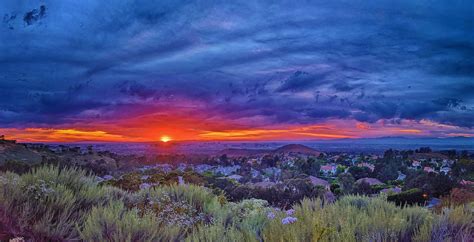 Sunset Irvine California Looking Over Los Angeles Basin 20 Flickr