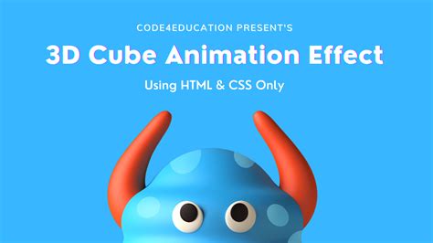How To Create 3d Cube Animation Using Html Css By Code4education