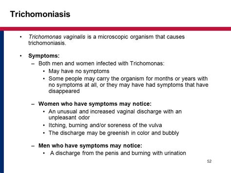 Trichomoniasis Sexually Transmitted Diseases