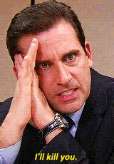 ill kill  michael scott gif find share  giphy