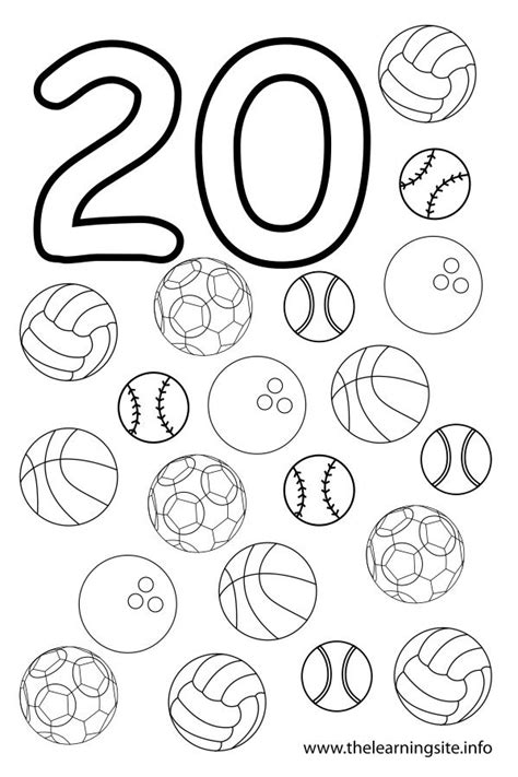 Number 20 Coloring Page Hicoloringpages Coloring Home