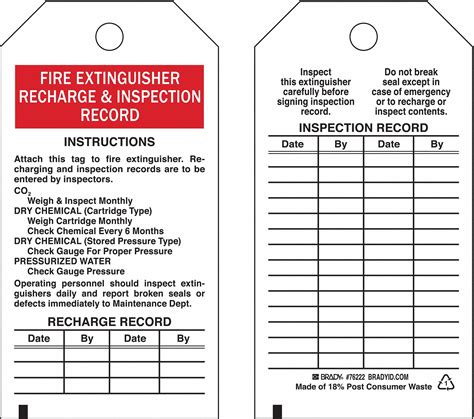 Fire Extinguisher Inspection Report Template
