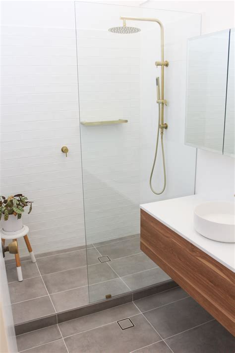 Open Shower Shower Renovation Small Bathroom Renovations Bathroom