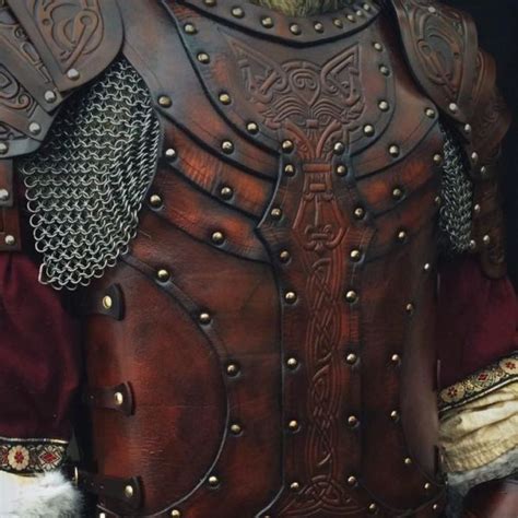 The Gunnar Scaled Larp Leather Body Armour