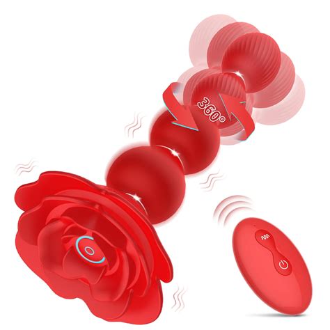 Leejoy Rotating Anal Beads Anal Butt Plug10 Rotate Twist And Vibrating Modes Prostate Massager
