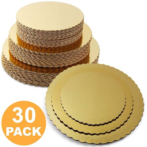 8 10 12 Inches Round Tierd Cake Boards Combo Cardboard Disposable