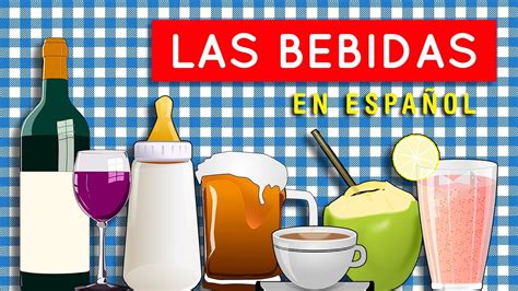 Las bebidas en ESPAÑOL DRINKS in SPANISH Exercices YouTube