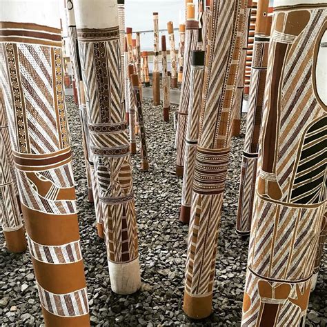 Australian Aboriginal Larrakitj Memorial Poles Kate Owen Gallery