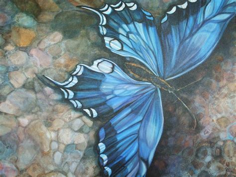 Acrylic Butterfly Painting Nature Paintings Lukisan