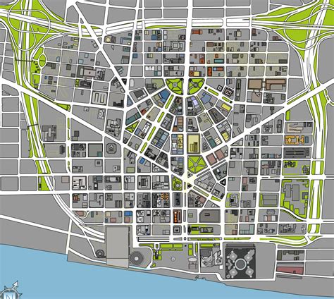 34 Map Of Downtown Detroit Maps Database Source