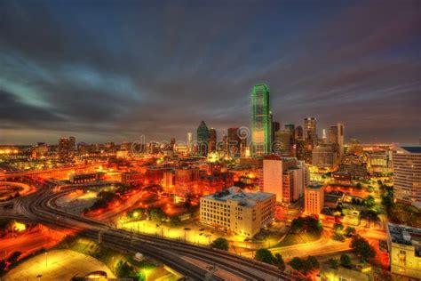 Dallas Skyline Editorial Photo Image Of Cityscape Dusk 108767526