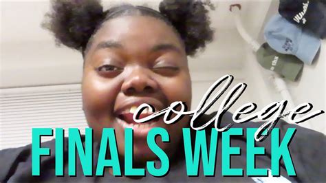 College Finals Week In My Life Youtube