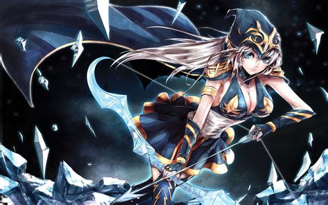 Wallpaper Video Games Anime League Of Legends Ashe