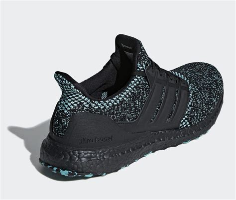 Adidas Ultra Boost Core Black Peppers Primeknit With Minty Accents