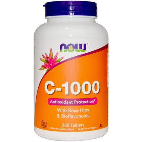Витамин c с биофлавоноидами и шиповником (vitamin c with bioflavonoids & rose hips) 1000 мг. Now C-vitamin 1000mg + csipkebogyó tabletta - 100db ...