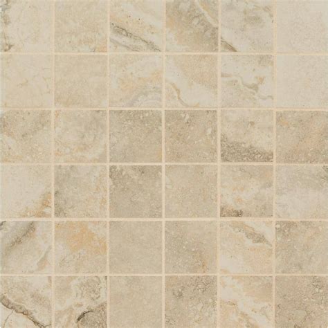 Msi Napa Beige 12 In X 12 In Matte Ceramic Floor And Wall Tile 11 Sq Ft Case Nnapbei2x2