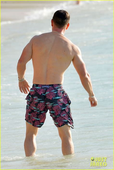 mark wahlberg hits the beach in barbados shows off hot bod photo 4407057 mark wahlberg
