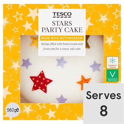 Review Tesco Stars Party Cake