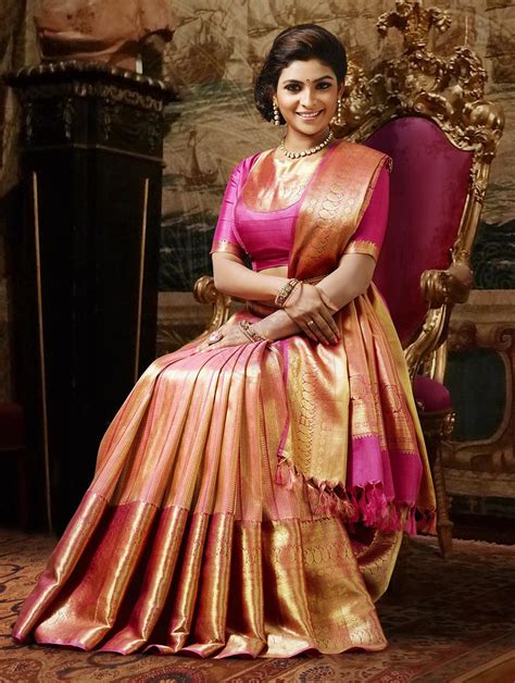 Pink And Gold Kanchipuram Wedding Silk Saree The Chennai Silks Sarees