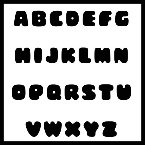 Alphabet Letters Free Printable Stencils To Cut Out Artistik Stencil