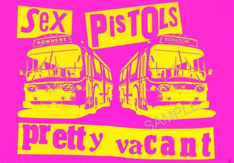 Sex Pistols Pretty Vacant Record Cover Art