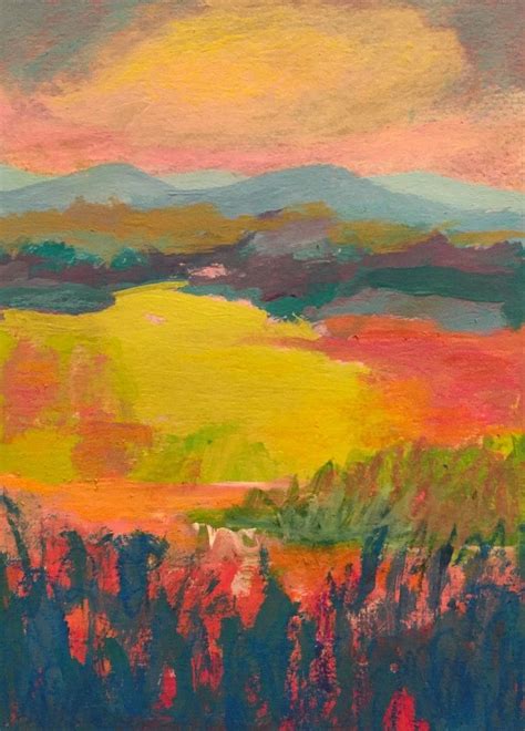 Blue Ridge Landscapes Painting Daily Painting Illustration Design