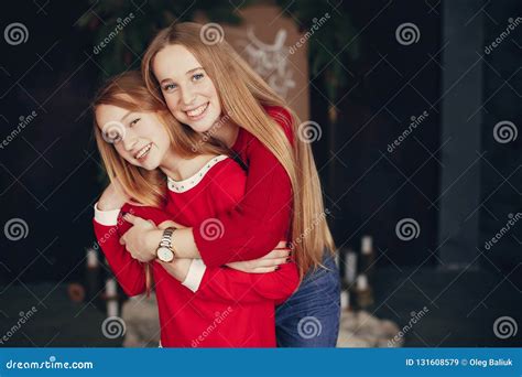 Sisters At Home Stock Image Image Of Fashion Female 131608579