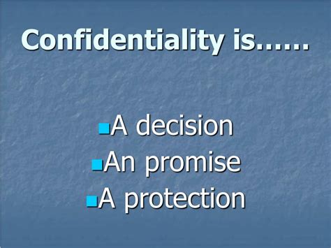 Ppt Confidentiality Powerpoint Presentation Free Download Id432730