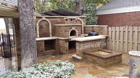 Brickwood Ovens Checkmark Landscaping Wood Fired Brick Pizza Oven Texas