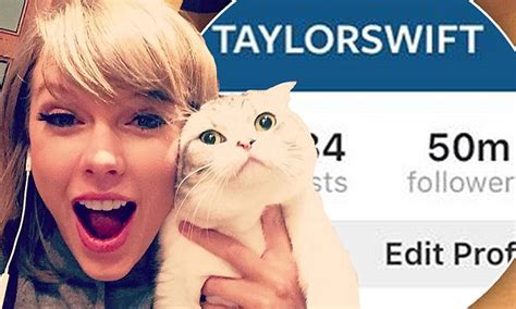 Taylor Swift Continues To Surpass Kim Kardashian With 50m Instagram Followers Daily Mail Online