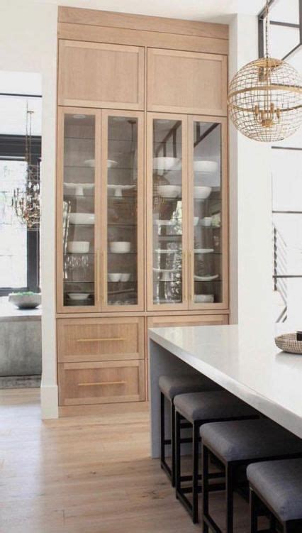 There are certain areas on the kitchen cabinets where the stain has lightened due to the use of the cabinet doors. 51+ Ideas Glass Door Interior Oak | Pantry design, White oak kitchen, Kitchen cabinet storage