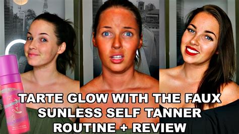 TARTE GLOW WITH THE FAUX BRUTALLY HONEST REVIEW BEST SELF TANNER FOR