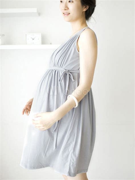 Attractive Cotton Blend Fashion Maternity Dress