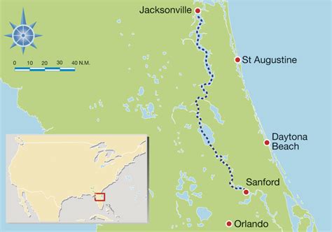 St Johns River In Florida Map