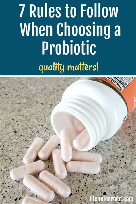 7 Rules To Follow When Choosing A Probiotic In 2020 Probiotics Best