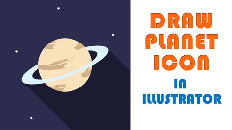 Create Planet Icon Symbol Design In Adobe Illustrator Cc Knack