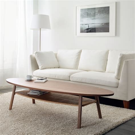 King's brand 3 piece wood x style casual coffee table & 2 end tables occasional set, cherry finish. STOCKHOLM Coffee table - walnut veneer - IKEA
