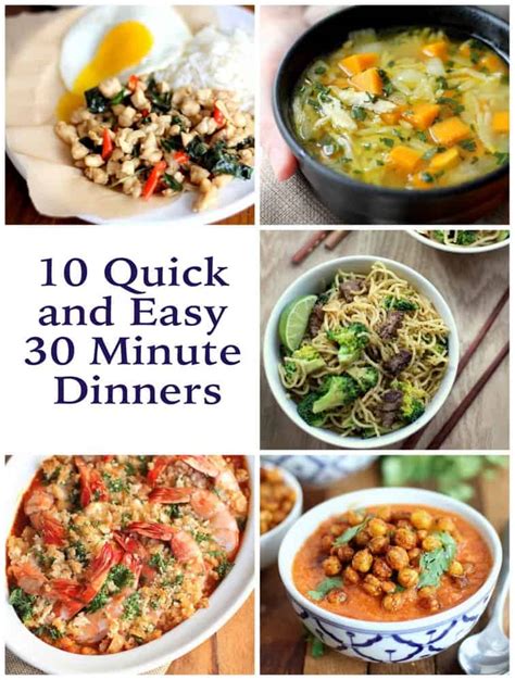 10 Quick And Easy 30 Minute Dinners Inquiring Chef