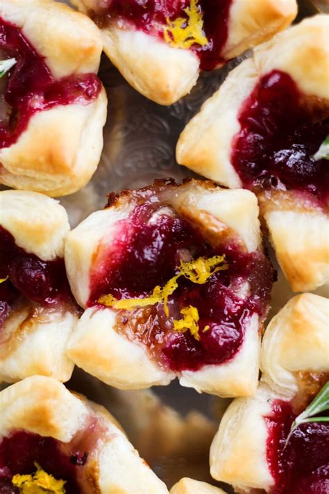 Cranberry Brie Puff Pastry Bites Recipe Brie Puff Pastry Cranberry