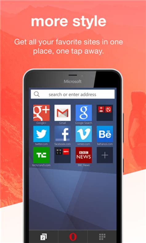 Opera mini is a free mobile browser that offers data compression and fast performance so you can surf the web easily, even with a poor connection. Opera Mini na Windows Phone - Download