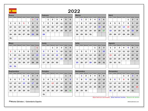 Calendarios 2022 Para Imprimir Michel Zbinden Es