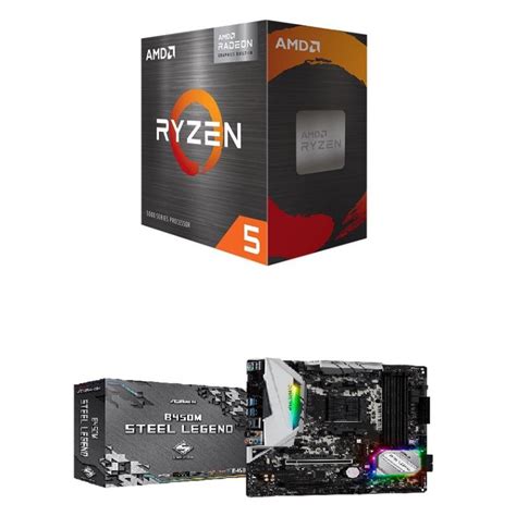 Jual Paket Mobo Amd Ryzen 5 5600g Asrock B450m Steel Legend Shopee