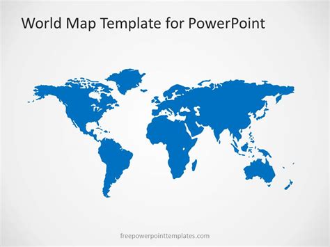Powerpoint Template Free World Map