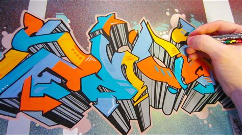 Big Graffiti Canvas Piece Speed Art Youtube